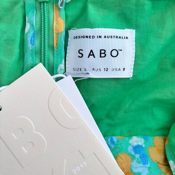 Sabo Skirt Calais Seersucker Floral Print Maxi Dress - Picture 9 of 9